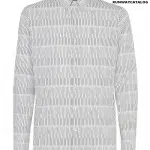 Fendi micro-print striped shirt