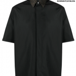 Fendi contrasting collar shirt