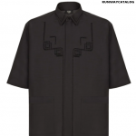 Fendi embroidered short-sleeve shirt