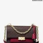 MICHAEL KORS Cece Medium Logo and Leather Shoulder Bag