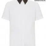 Fendi contrasting-collar shirt