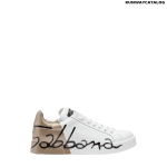 DOLCE & GABBANA LEATHER PORTOFINO SNEAKERS