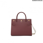 Burberry Medium Leather Two-handle Title Bag