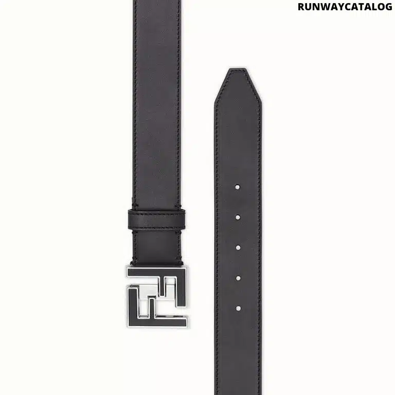 Fendi Black leather belt - Image 2