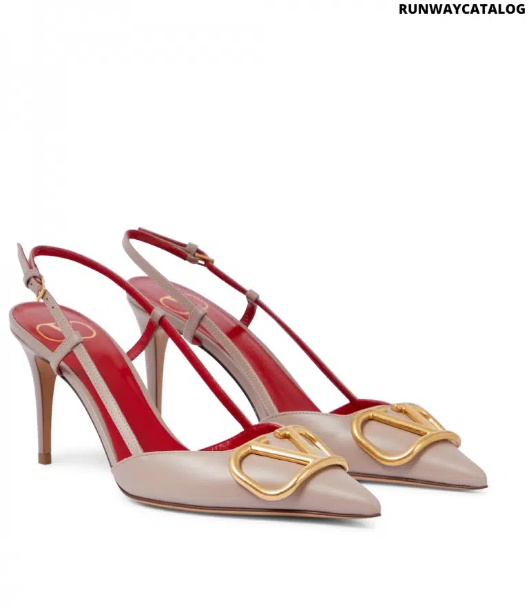 Valentino Garavani VLogo Signature Patent Leather Slingback Pump 80mm - Image 2