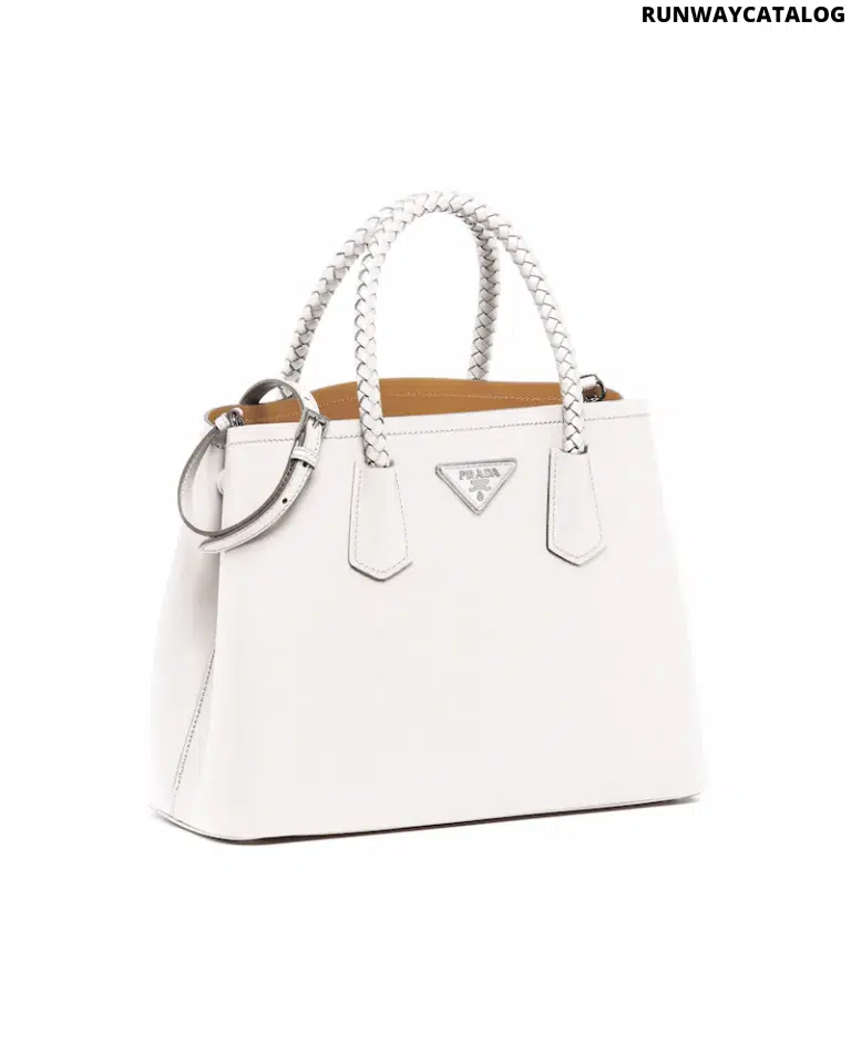 Prada Double Medium Leather Handbag - Image 2