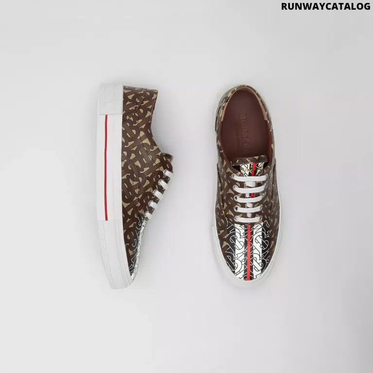 Burberry Monogram Stripe E-canvas Sneaker - Image 2