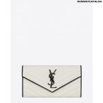 SAINT LAURENT LARGE MONOGRAM FLAP WALLET