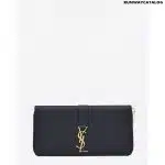 SAINT LAURENT ZIP AROUND WALLET