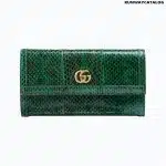 Gucci Ophidia snakeskin continental wallet