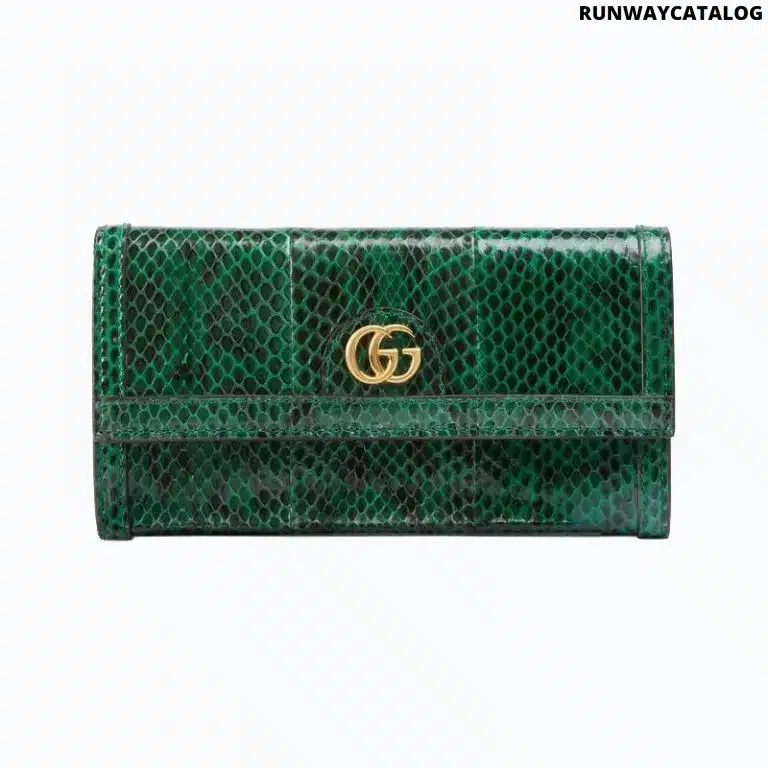 Gucci Ophidia snakeskin continental wallet