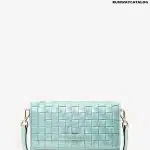 Michael Kors Small Woven Leather Crossbody Bag