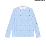 Gucci Bee fil coupé Cambridge shirt