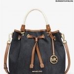 Michael Kors Blakely Large Denim Bucket Bag