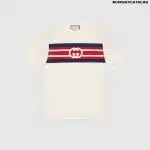 Gucci Interlocking G Stripe Print T-shirt White