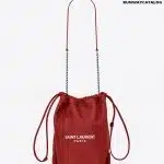 YSL Teddy bucket bag in lambskin