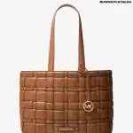 Michael Kors Ivy Medium Woven Tote Bag