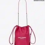 YSL Teddy Bucket Bag in Lambskin