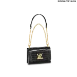 Louis Vuitton Twist MM Bag in Black