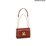 Louis Vuitton Twist MM Bag in Fauve Brown