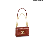 Louis Vuitton Twist MM Bag in Fauve Brown