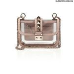 Valentino Rockstud Clear Plastic Studded Bag