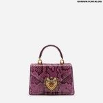 DOLCE&GABBANA SMALL DEVOTION BAG IN PYTHON