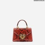 DOLCE&GABBANA SMALL DEVOTION BAG IN PYTHON