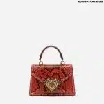 DOLCE&GABBANA SMALL DEVOTION BAG IN PYTHON