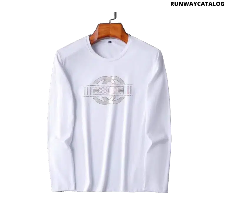 Gucci Logo Print Long Sleeve T Shirt