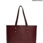 Burberry Small Embossed Crest Leather Tote Bag