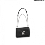 Louis Vuitton Twist MM Bag in Matte Black