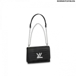 Louis Vuitton Twist MM Bag in Matte Black