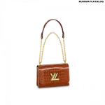 Louis Vuitton Twist MM Bag in Noisette Brown