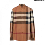 Burberry Check Stretch Cotton Poplin Shirt