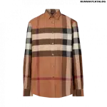 Burberry Check Stretch Cotton Poplin Shirt