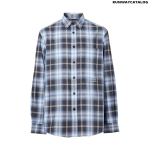 Burberry Embroidered Logo Ombré Check Cotton Shirt