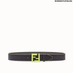 Fendi Black leather belt