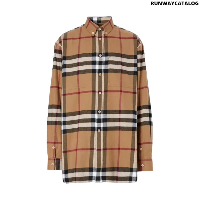 Burberry Relaxed Fit House Check Cotton Flannel Shirt