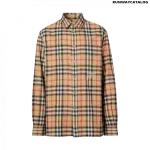 Burberry Ombré Check Cotton Flannel Oversized Shirt