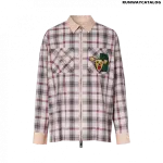 Burberry Varsity Graphic Check Technical Cotton Overshirt