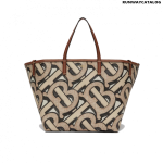 Burberry Mini Monogram Print E-canvas Beach Tote