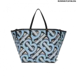 Burberry Mini Monogram Print E-canvas Beach Tote