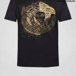 Versace Embroidered Crystal Medusa T-Shirt