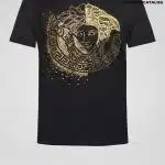 Versace Embroidered Crystal Medusa T-Shirt