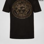 Versace Embellished Medusa Logo T-Shirt