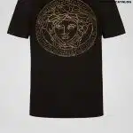 Versace Embellished Medusa Logo T-Shirt