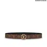 Louis Vuitton Monogram LV Circle Reversible Belt