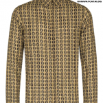 Fendi woven-effect monogram print shirt