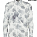 Fendi watercolour-print cotton shirt